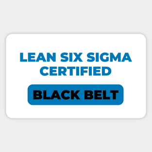 LEAN SIX SIGMA CERTIFIED - BLACK BELT. Sticker